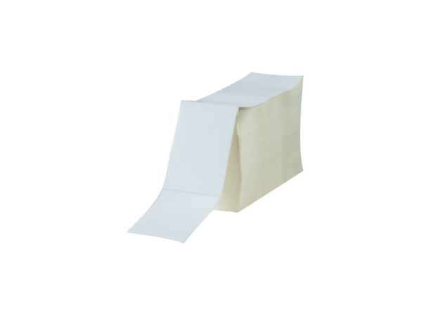 Fraktetikett thermo fanfold 102 x 192 mm fanfold etiketter i esker à 3.000 stk. 
